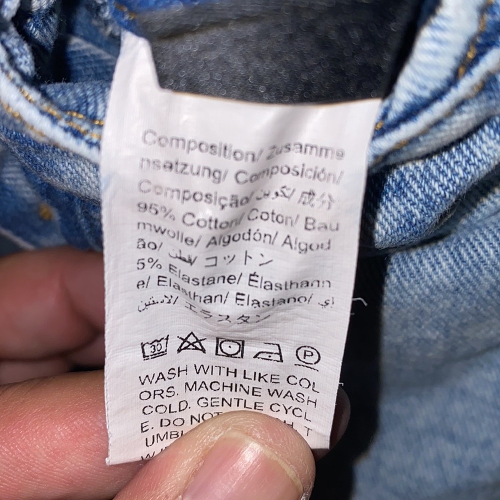 SHEIN Curve 2XL Washout Overalls - Picture 3 of 15